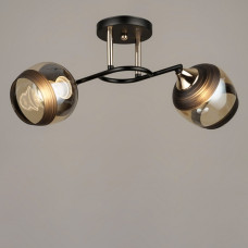 Люстра стельова Light House SRS-19029/2 чорна із золотом