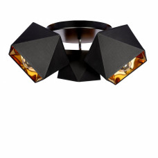Люстра стельова Light House SRS-19039/3 чорна + золото