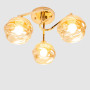 Зображення Люстра стельова Light House SRS-19051/3А золото, плафони бурштинові  ИМ Light-Deco 2 