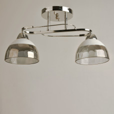 Люстра стельова Light House SRS-19052/2 хром, плафон білий + сірий