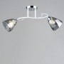 Зображення Люстра стельова Light House SRS-19063/2 хром + білий, плафон димчастий ИМ Light-Deco 