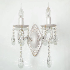 Настінний світильник Бра свічки класичний Light House SRS-19073/2 W білий із золотом