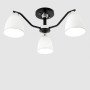 Зображення Люстра стельова Light House SRS-19076/3 чорний + хром, плафон білий ИМ Light-Deco 1 
