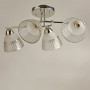 Зображення Люстра стельова Light House SRS-19078/4 хром, плафон прозорий з білим ИМ Light-Deco 