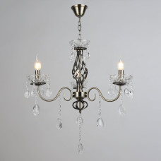 Люстра підвісна класична свічки Light House SRS-19084/3 бронза
