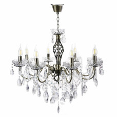Люстра підвісна класична свічки Light House SRS-19084/8 бронза