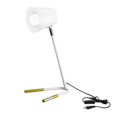 Настільна лампа Light House SWT-19092 WH біла із золотом