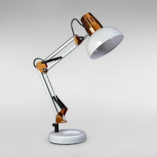 Настільна лампа офісна Light House TY-19091 WH L150*W150*H600 біла із золотом