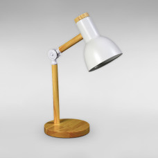 Настільна лампа офісна Light House TY-19093 WT L300*W150*H400 світле дерево, плафон білий 
