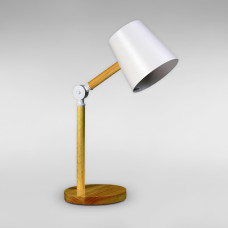 Настільна лампа офісна Light House TY-19094 WT L280*W150*H450 світле дерево, плафон білий 