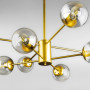 Зображення Люстра стельова молекула Light House DL-19105/8 золото, плафон прозорий ИМ Light-Deco 1 