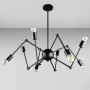 Зображення Люстра стельова без плафонів Light House DL-19108/8 чорна ИМ Light-Deco 