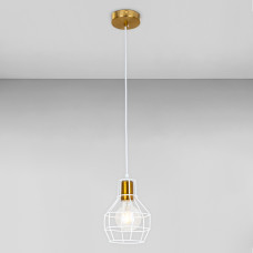 Люстра підвісна Light House LS-17201F-1 BRZ+WH бронза + білий