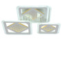 Изображение Люстра потолочная светодиодная акриловая LED Light House SRS-19127/3A WH (BL+YL) 98W+42W, цвет белый ИМ Light-Deco 