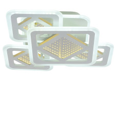 Люстра потолочная светодиодная акриловая LED Light House SRS-19127/4C WH (BL+YL) 118W+46W, цвет белый