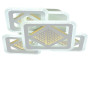 Изображение Люстра потолочная светодиодная акриловая LED Light House SRS-19127/4C WH (BL+YL) 118W+46W, цвет белый ИМ Light-Deco 