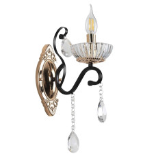 Настінний світильник бра свічка Light House SRS-19130/1W золото + чорний