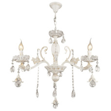 Люстра підвісна класична свічки Light House SRS-19131/3 білий + золото