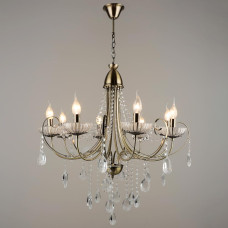 Люстра підвісна класична свічки Light House SRS-19134/8 бронза