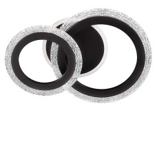 Люстра стельова світлодіодна LED без пульта Light House SC-18193/1+1C BK 3000-6500K 42W+14W 380*260*120, колір чорний