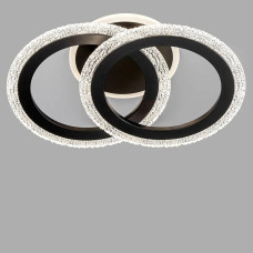 Люстра стельова світлодіодна LED без пульта Light House SC-18239A/2C BK 3000-6500K 48W+14W 390*260*120, колір чорний