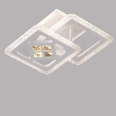 Люстра стельова світлодіодна LED без пульта Light House SC-18242/2C WH 50W+14W 3000-6500K 370*260*120, колір білий