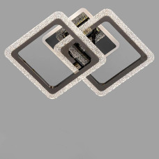 Люстра стельова світлодіодна LED без пульта Light House SC-19135/2C BP 3000-6500K 52W+18W 460*310*120, колір темний хром