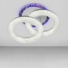 Люстра стельова світлодіодна LED без пульта Light House SC-19136/2C WH+PK/BU/PL 36W+8W 265*180*160, колір білий