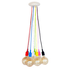 Люстра підвісна Лофт Light House LS-18679-8 RGB різнокольорова