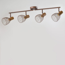 Люстра стельова Light House C19140-4 CRG 72*18*21 E14 коричнева