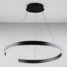 Люстра підвісна світлодіодна без пульта Light House DL-19143 136W чорна