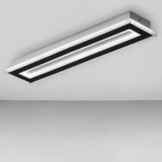 Люстра стельова світлодіодна LED Light House SY-19152/580 WH+BK 580*120*50 68W без пульта, колір білий з чорним