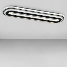 Люстра стельова світлодіодна LED Light House SY-19154/580 WH+BK 580*144*50 92W без пульта, колір білий з чорним