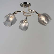 Люстра стельова Light House SR-19160/3 FGD+BCH D600*H250 E27 чорний + золото