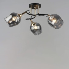 Люстра стельова Light House SR-19163/3 COFFEE+FGD D600*H240 E27 кавовий + золото