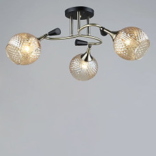 Люстра стельова Light House SR-19164/3 AB+BK D610*H240 E27 чорний + бронза