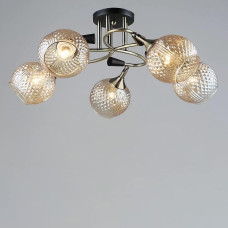 Люстра стельова Light House SR-19164/5 AB+BK D620*H240 E27 чорний + бронза