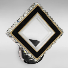 Настінний світильник світлодіодний Бра Light House SY-19158/1W BK+CR 32W H240*L230*W60 3*3 чорний + хром