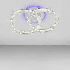 Люстра стельова світлодіодна LED Light House SC-19172/1+1C WH+PK/BU/PL 64W+10W 400*260*160, колір білий