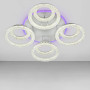 Зображення Люстра стельова світлодіодна LED Light House SC-19174B/4+4C WH+PK/BU/PL 200W+28W 2.4G Ф690*160, колір білий ИМ Light-Deco 