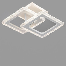 Люстра стельова світлодіодна LED без пульта Light House SC-19175/2W WT 3000-6500K 40W+14W 370*260*120, колір білий