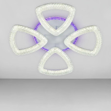 Люстра стельова світлодіодна LED Light House SC-19177/4C WH+PK/BU/PL 64W+8W 2.4G D475*100, колір білий