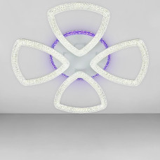 Люстра стельова світлодіодна LED Light House SC-19178/4C WH+PK/BU/PL 112W+10W 2.4G D660*100, колір білий