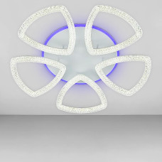 Люстра стельова світлодіодна LED Light House SC-19178/5C WH+PK/BU/PL 140W+14W 2.4G D710*100, колір білий