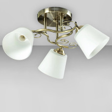 Люстра стельова Light House SH-19182/3 AB 450*150*220 E27 бронза, плафони білі