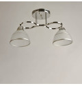 Люстра стельова Light House SH-19184/2 CR 460*150*220 E27*2 хром, плафон білий 