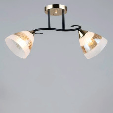 Люстра стельова Light House SR-19195/2 FGD+BK L490*W190*H255 E27 золото+чорний