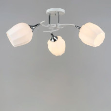 Люстра стельова Light House SR-19200/3 WT+CH D640*H250 E27 білий + хром