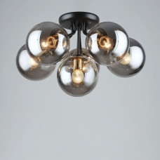 Люстра стельова Light House SR-19209/6 COFFE+FGD D515*H295 E27 кавовий + золото