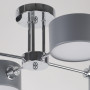 Зображення Люстра стельова Light House в стилі лофт SRS-19214/4 хром, плафон сірий  ИМ Light-Deco 1 